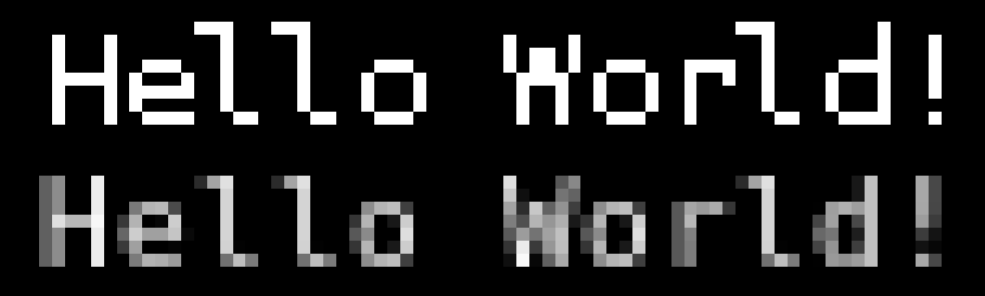Anti aliased text
